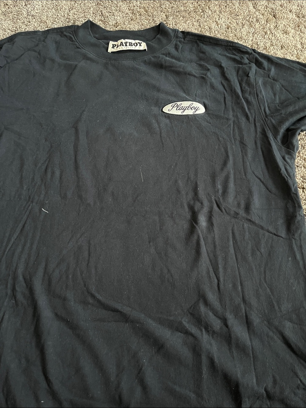 PLAYBOY Black Tee with White Logo. Men. Large. PAC SUN - Picture 7 of 9